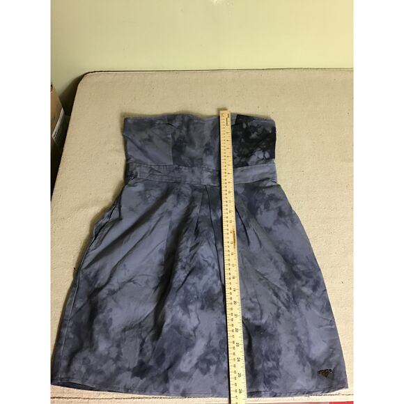Roxy Women Tie-Dye Strapless Mini Dress Sz. 9 EUC  Festival Sexy Bohemian Trendy - Picture 9 of 13